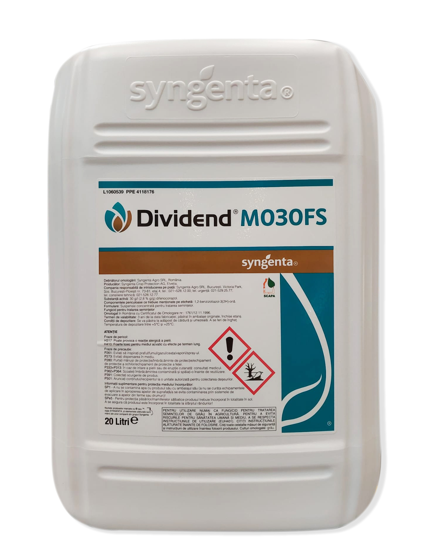 Tratament sămânță DIVIDEND M 030 FS, 20 L