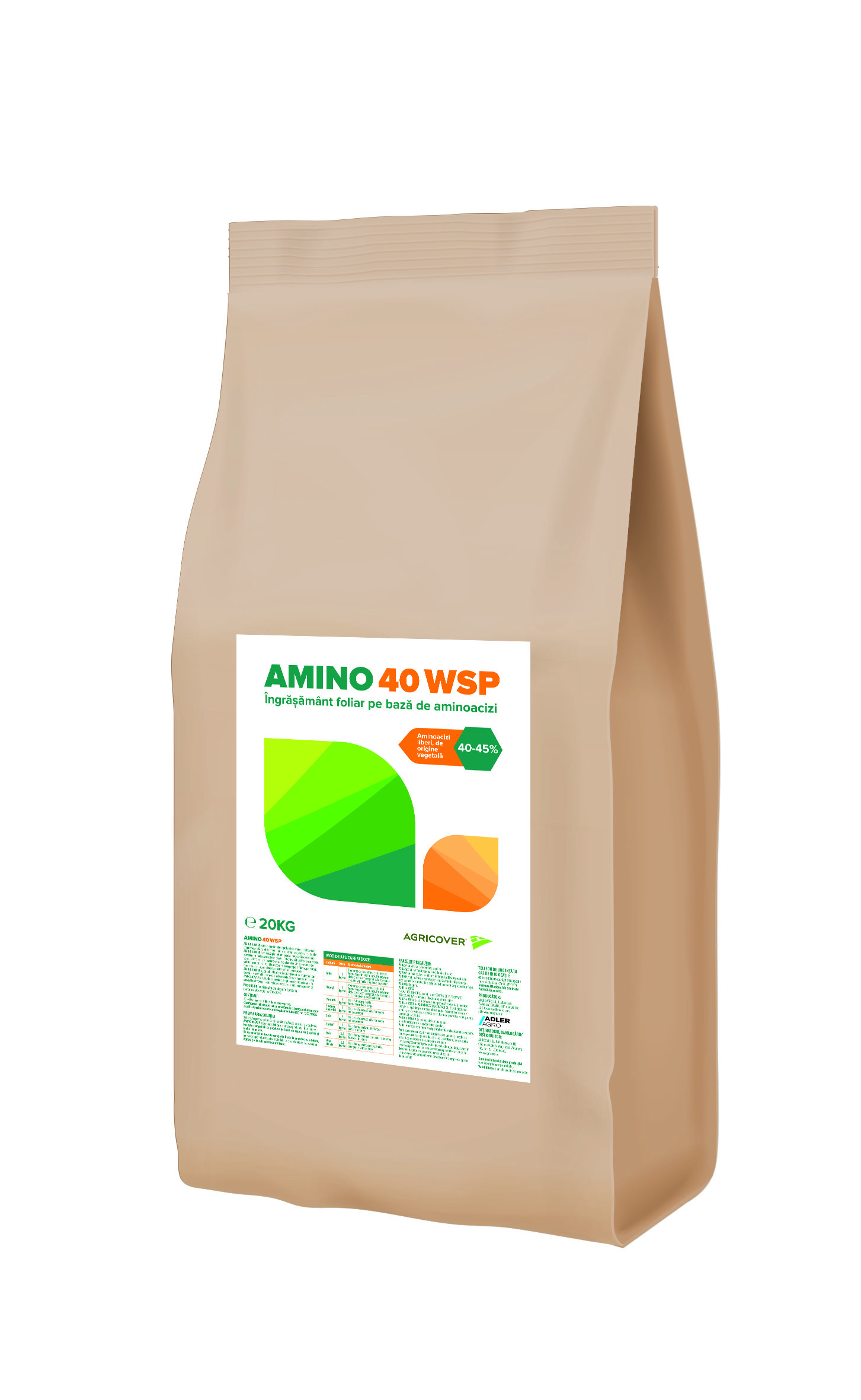 Biostimulator AMINO 40 WSP, 20 Kg