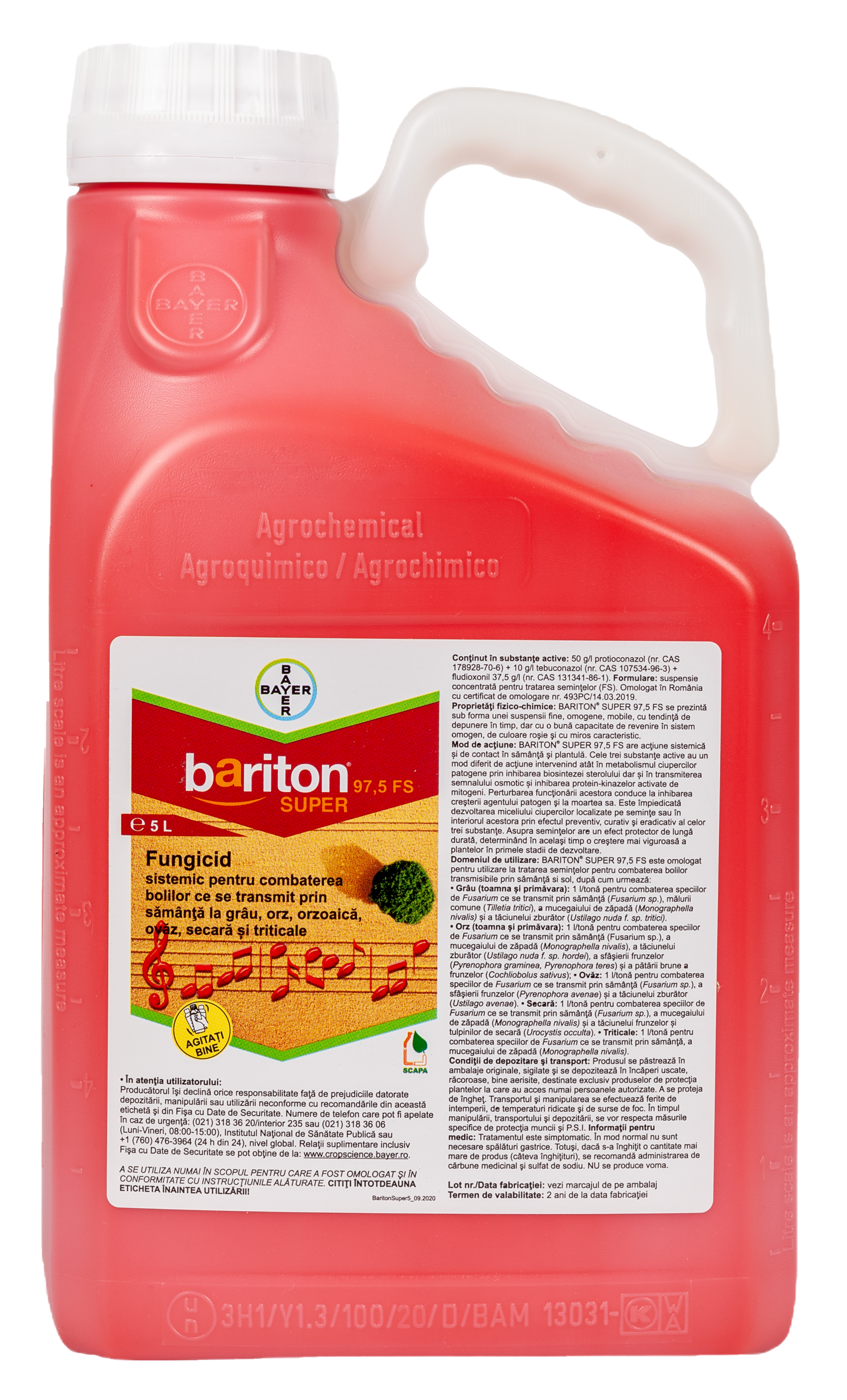 Tratament sămânţă BARITON SUPER  FS 97.5, 5 L